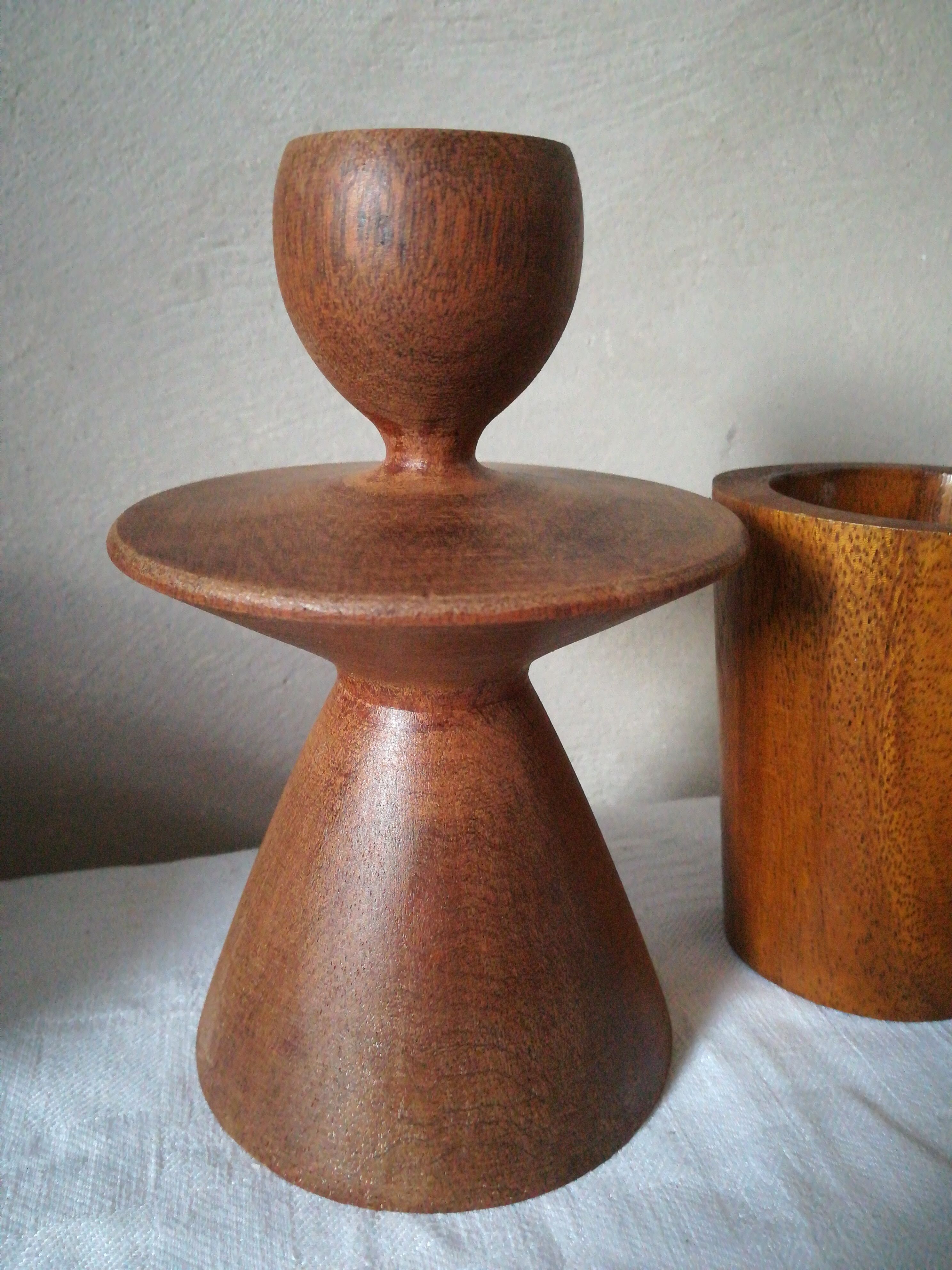 2 Scandinavian candlesticks