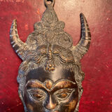 Masque déesse en bronze