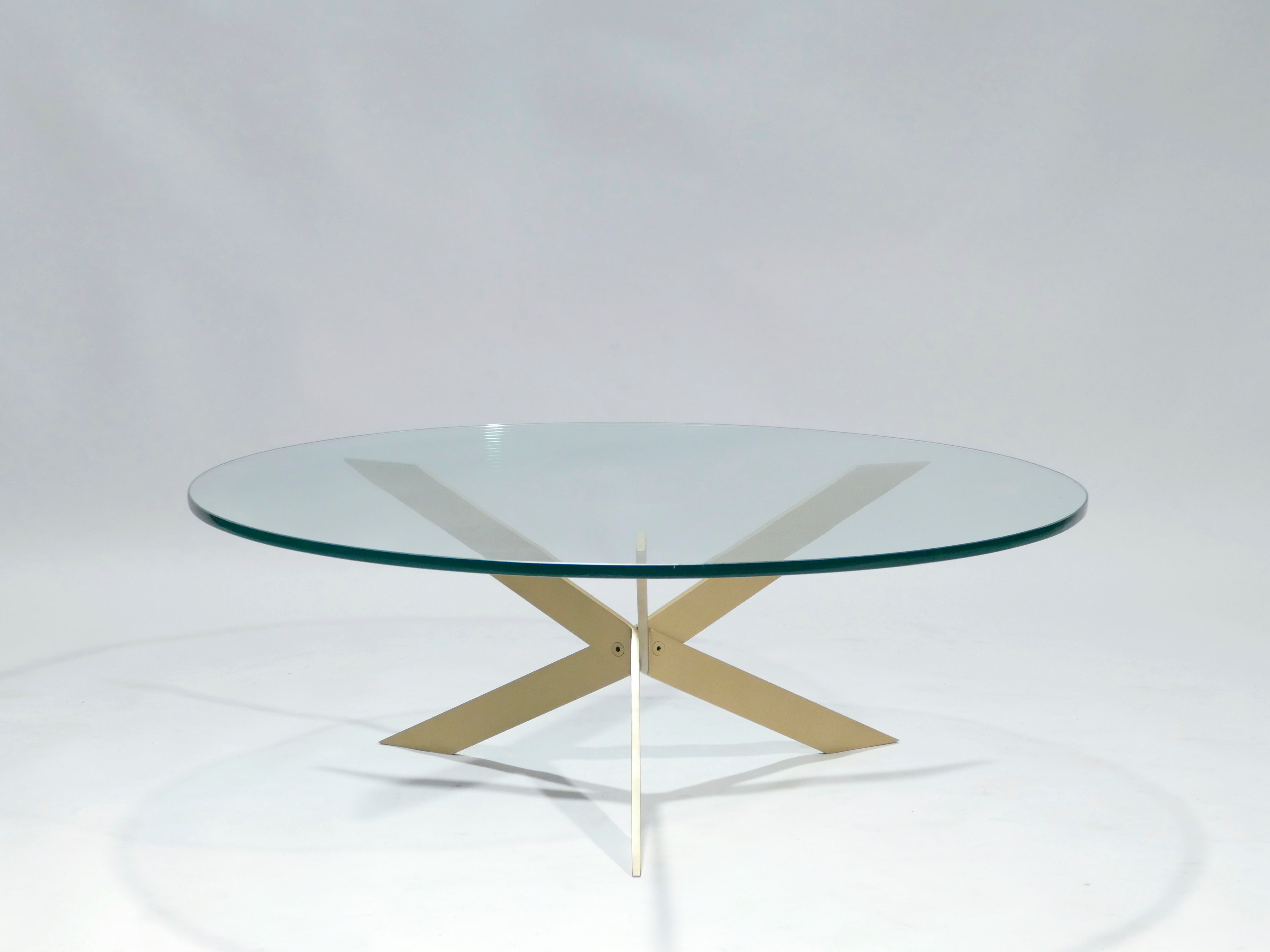 Table Basse Année 70 En Verre