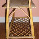 Old Wicker side table
