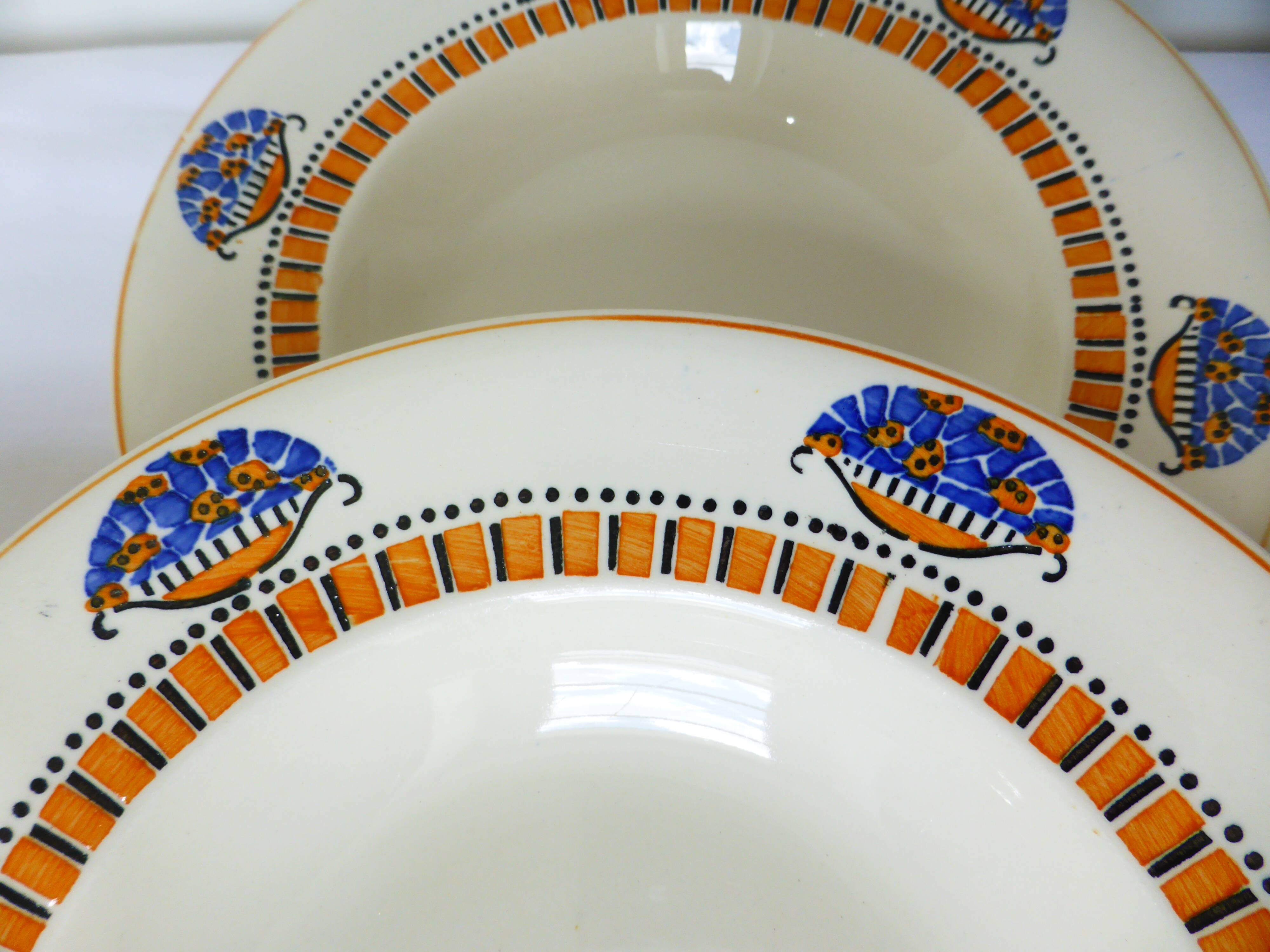 4 assiettes creuses Longwy