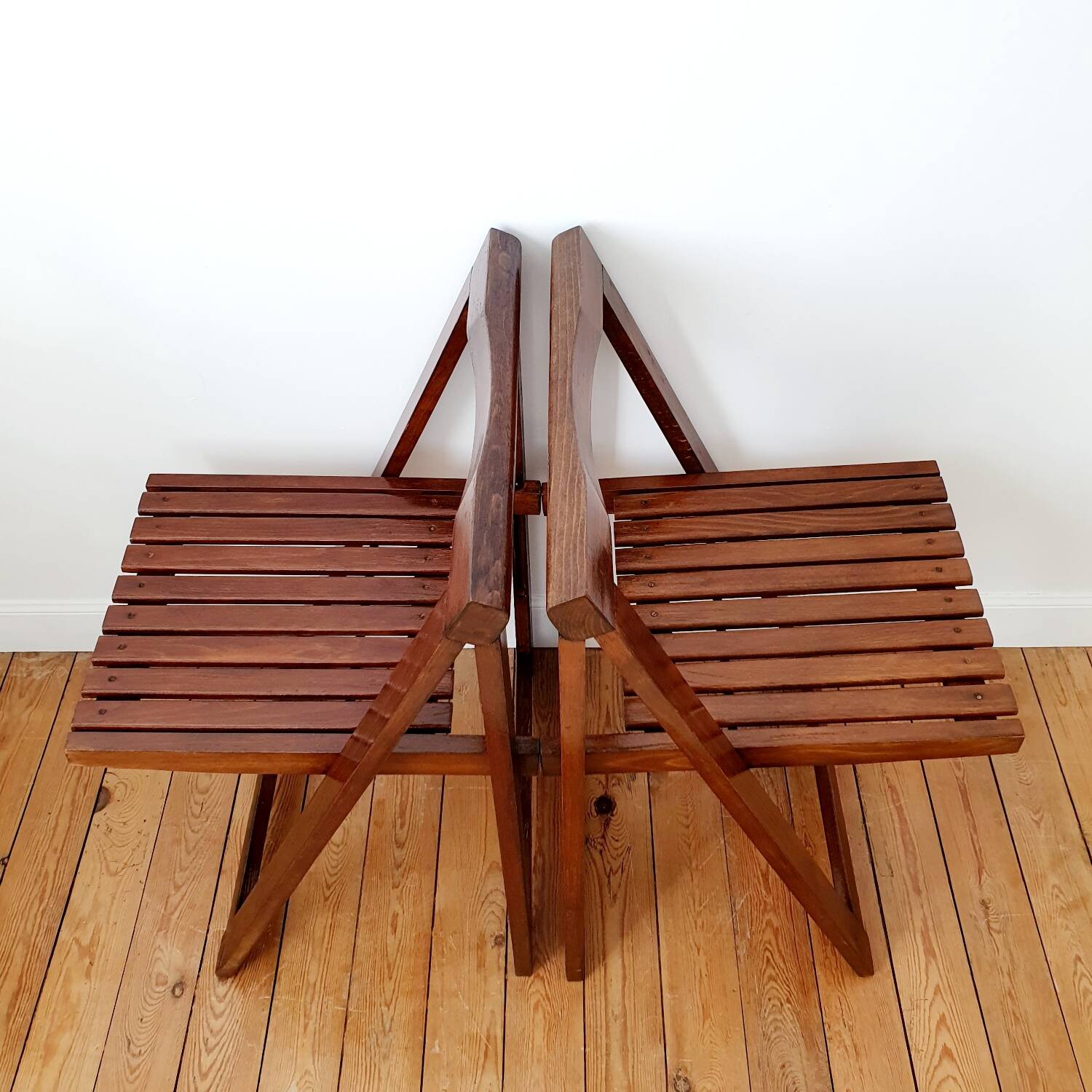 Pair of Aldo Jacober folding chairs