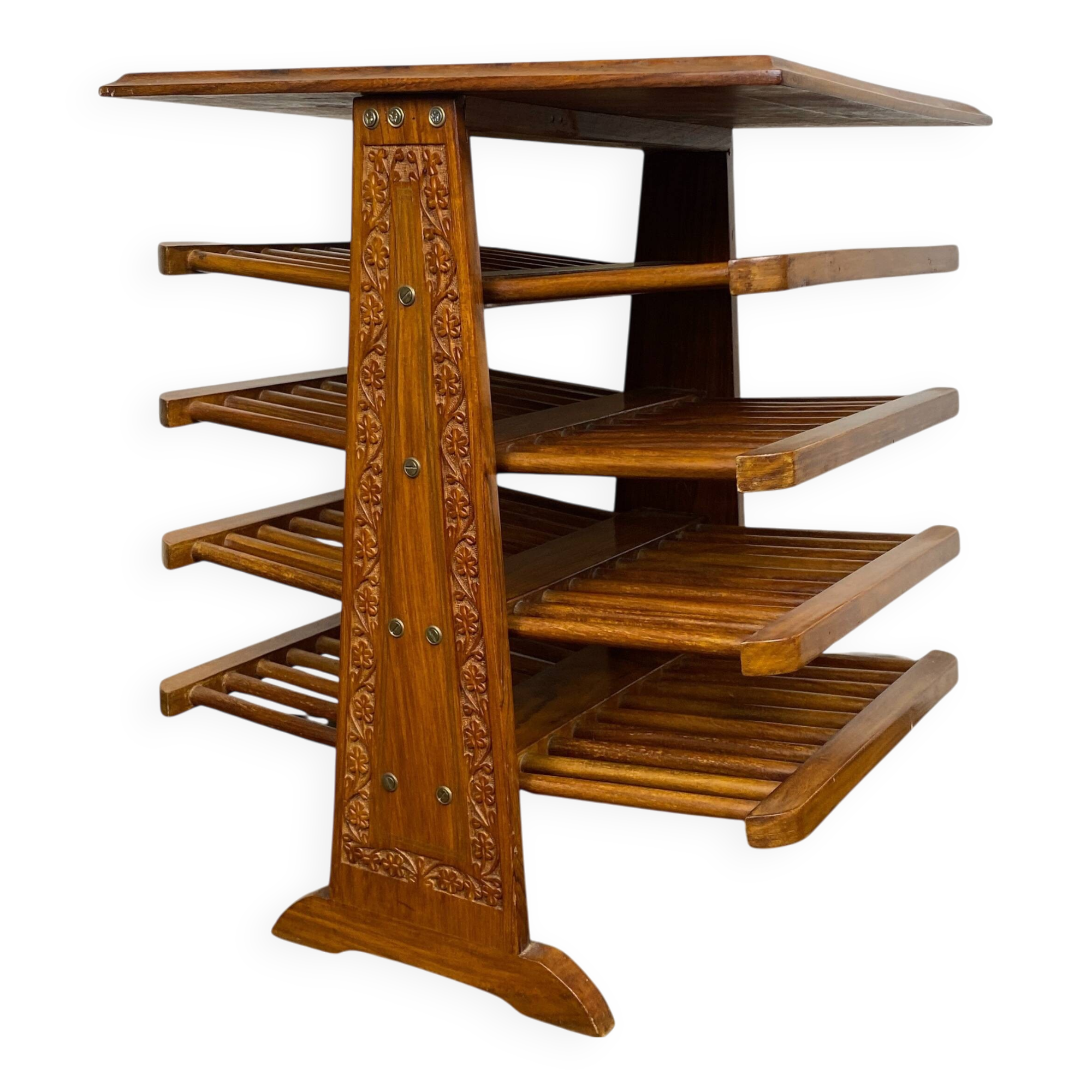 Wooden magazine rack, Circa 1950