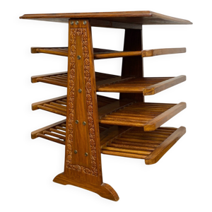 Porte-revues en bois, - circa 1950