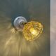 Vintage amber glass lampshade - tableware collection