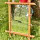 Large format for this type of faux bamboo mirror 70 cm.