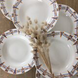 Hollow plates Céranord model "Le Niger"