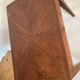 Very small mahogany veneer table from the early 20th century