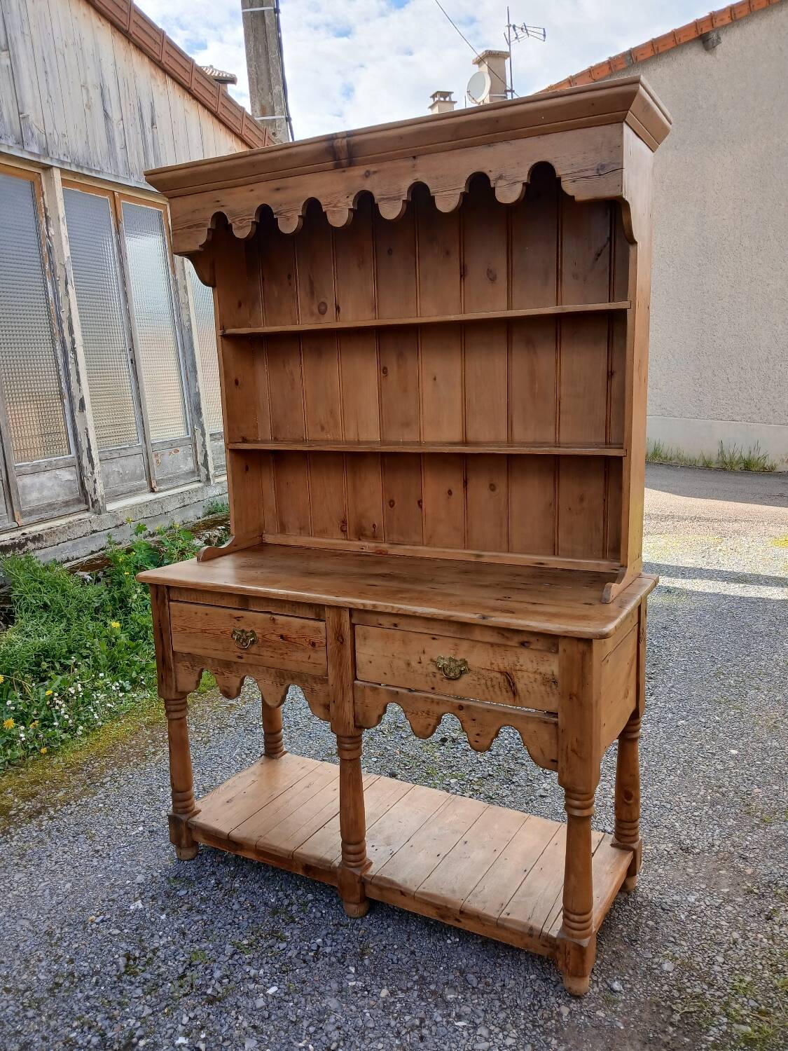 Antique solid pine dresser