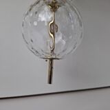 Applique murale tchèque en laiton et verre du milieu du siècle, par Kamenický Šenov, années 1970