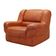 Fauteuil orange, design italien, années 1970, fabricant : Mimo Padova