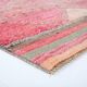 Super Soft Pink & Red Vintage Runner Rug, 95x302Cm