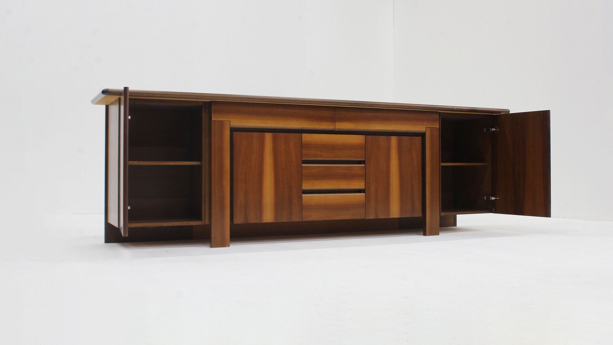 Vintage Italian walnut sideboard 1960s