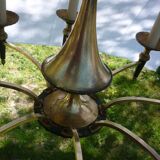 Lustre Empire en bronze et laiton doré