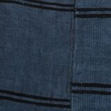 Blue & Black Striped Kilim Rug, 163x237Cm