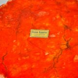 Red alabaster ashtray by Romano Bianchi, Italy, 1970