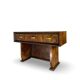 Italian burl walnut art deco console table, 1930s.