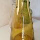 Vase en verre bullé