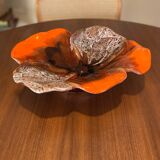 Pocket tray vintage flower shape Vallauris