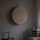Mid-century Scandinavian Swedish, Ceiling light / Wall sconce in linen, 1950s