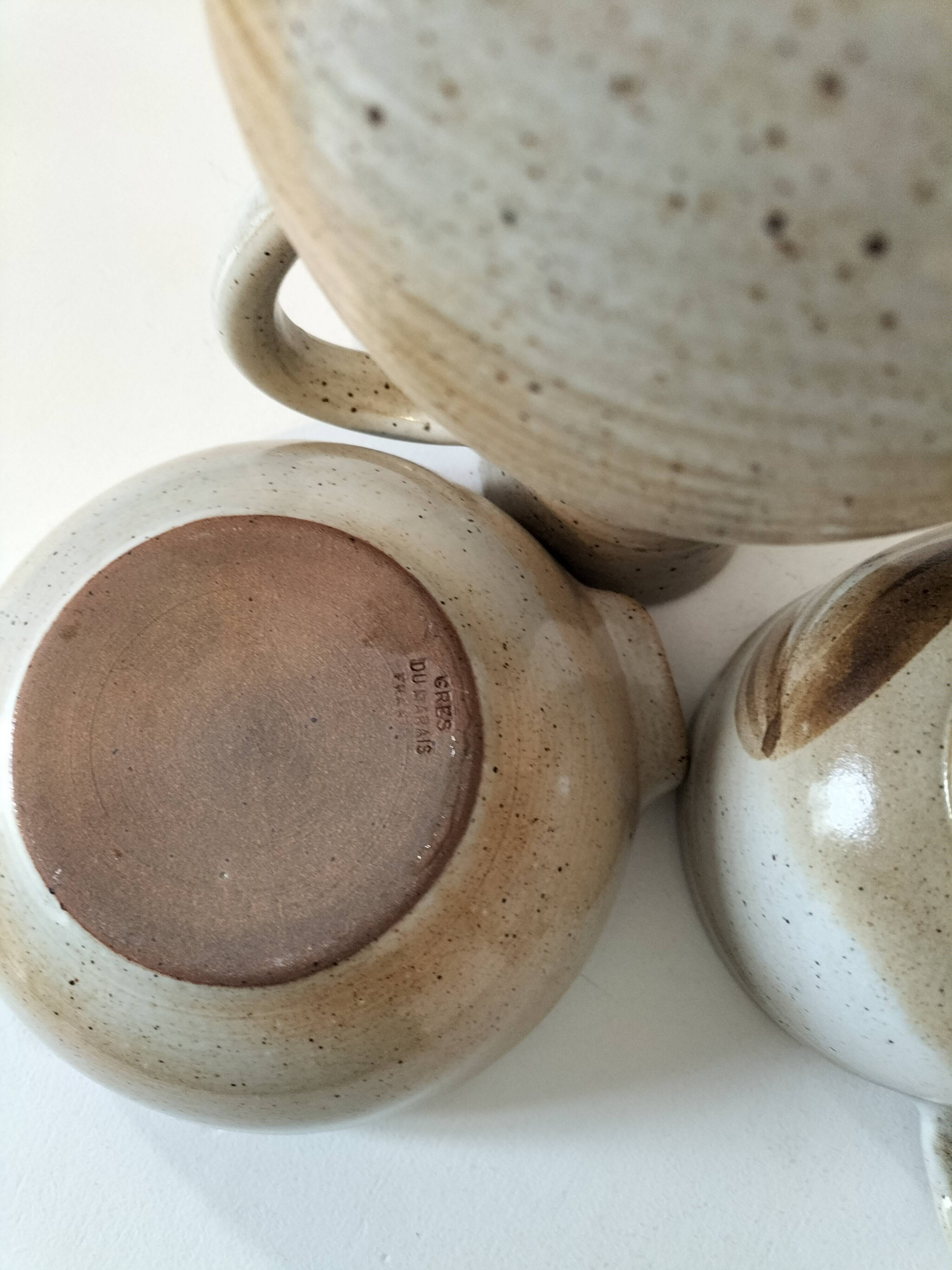 Handcrafted stoneware set — Grès du Marais France