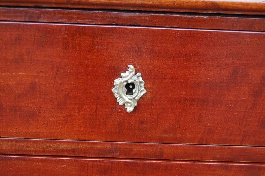 Very large Louis Philippe period mahogany pedestal desk from the 19th century