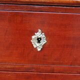 Very large Louis Philippe period mahogany pedestal desk from the 19th century