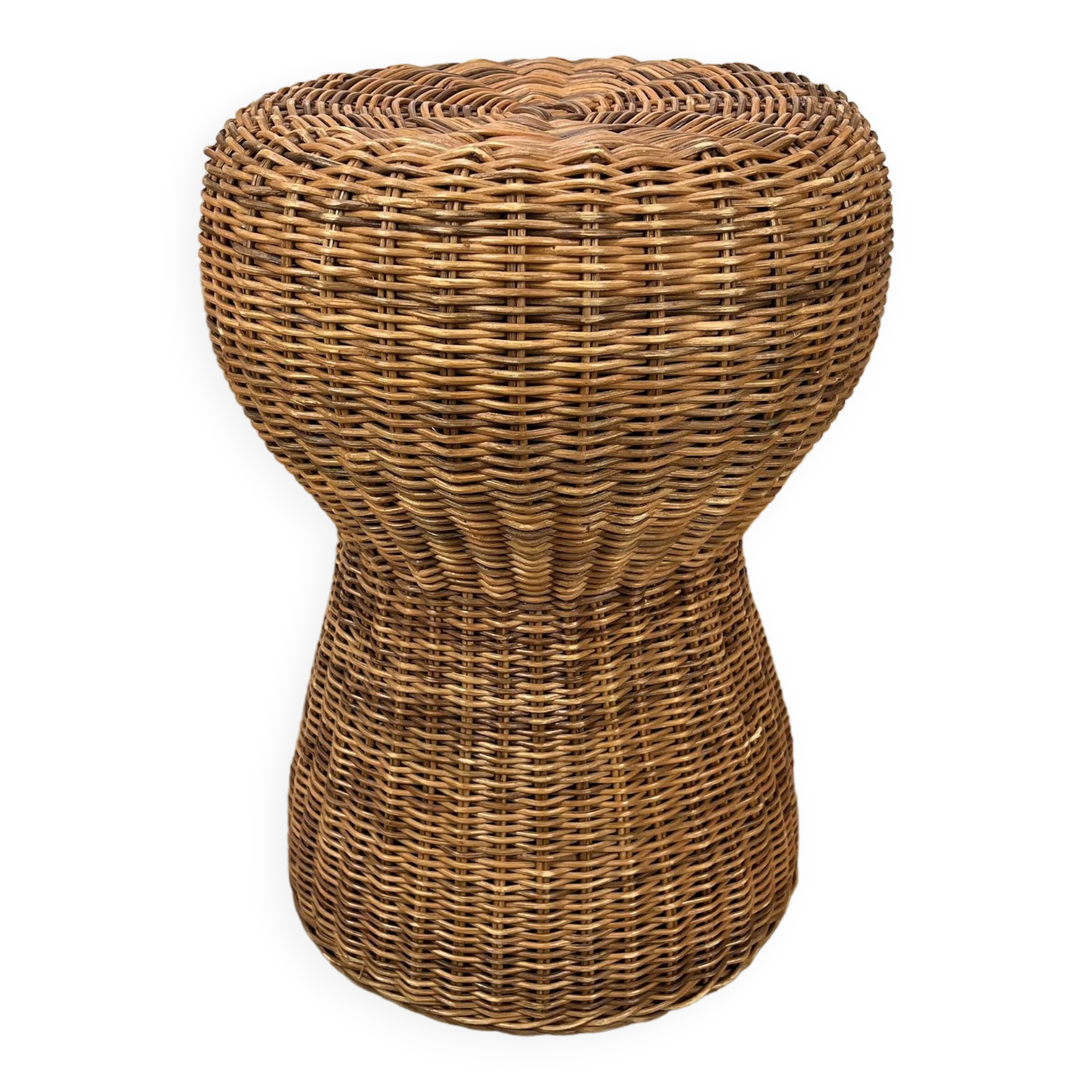 Champagne cork rattan stool