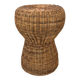 Tabouret rotin bouchon de champagne