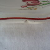 2 plats assiettes de présentation Sarreguemines 526112 faience fleurs STRASBOURG