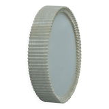 Modern mid-century ceiling/wall lamp from the 1950s in linen, made in Sweden.