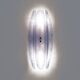 Pair of Fontana Arte Style Mid-century Modern Light Blu Murano Glass Sconce