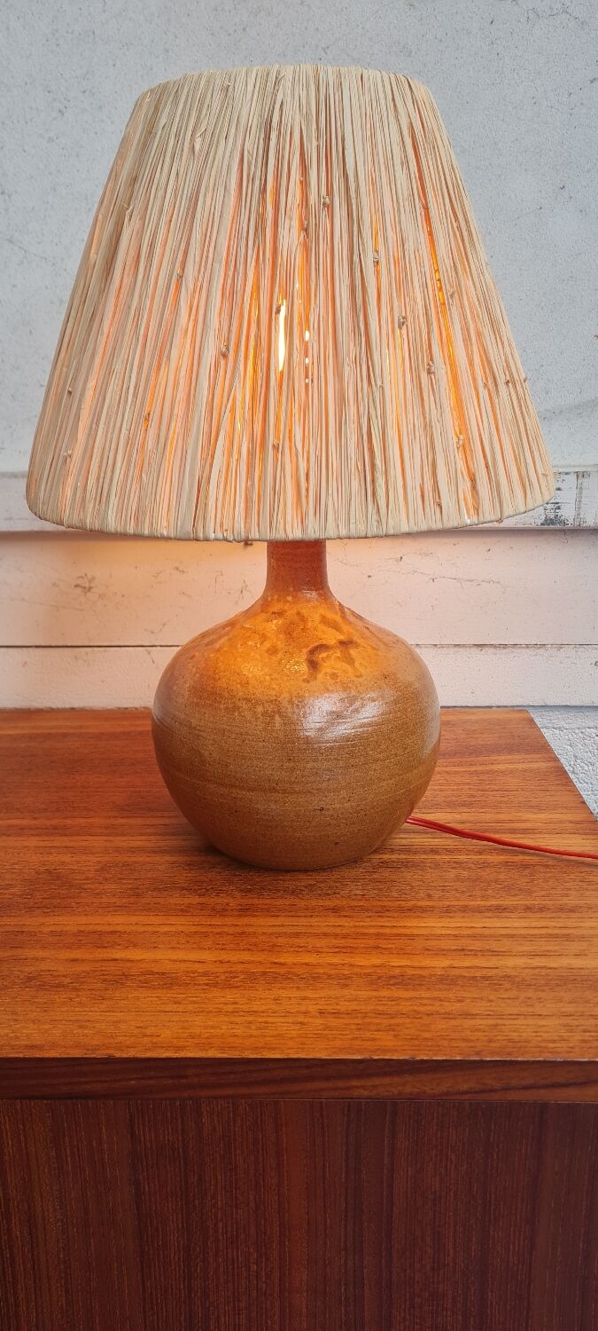Lampe en grès circa 1950
