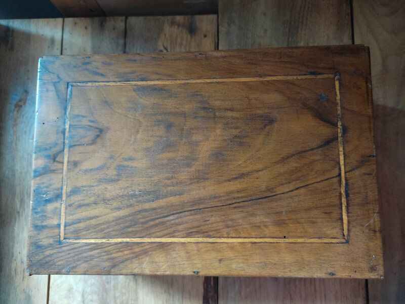 Box box solid wood marquetry lock Storage dp 112290