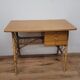 Rattan and oak desk 1950