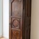 Antique wooden standing men's wardrobe