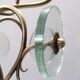 Brass and Glass Revolving Coat Rack, Italy