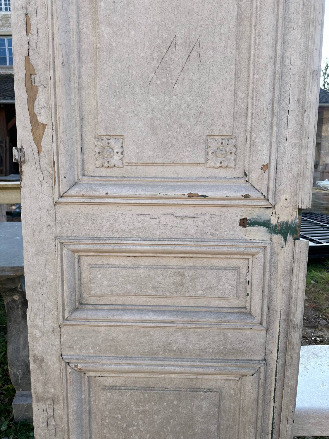 Large Directoire period cupboard door