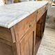 Oak and marble counter 1950