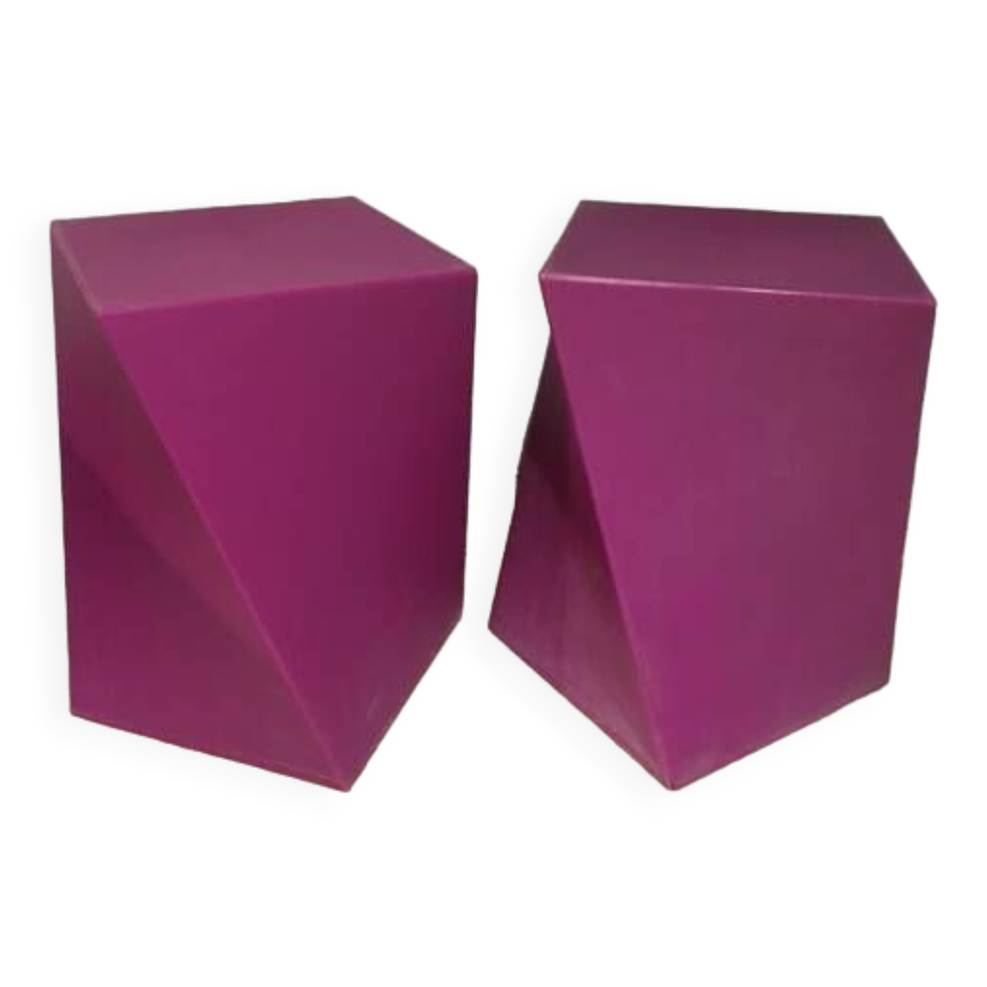 Pair of vintage kubik stools by marco maran contemporary italian design