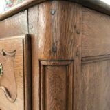 Commode Louis XV en chêne clair 18ème siècle