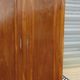 Large antique wardrobe in solid walnut