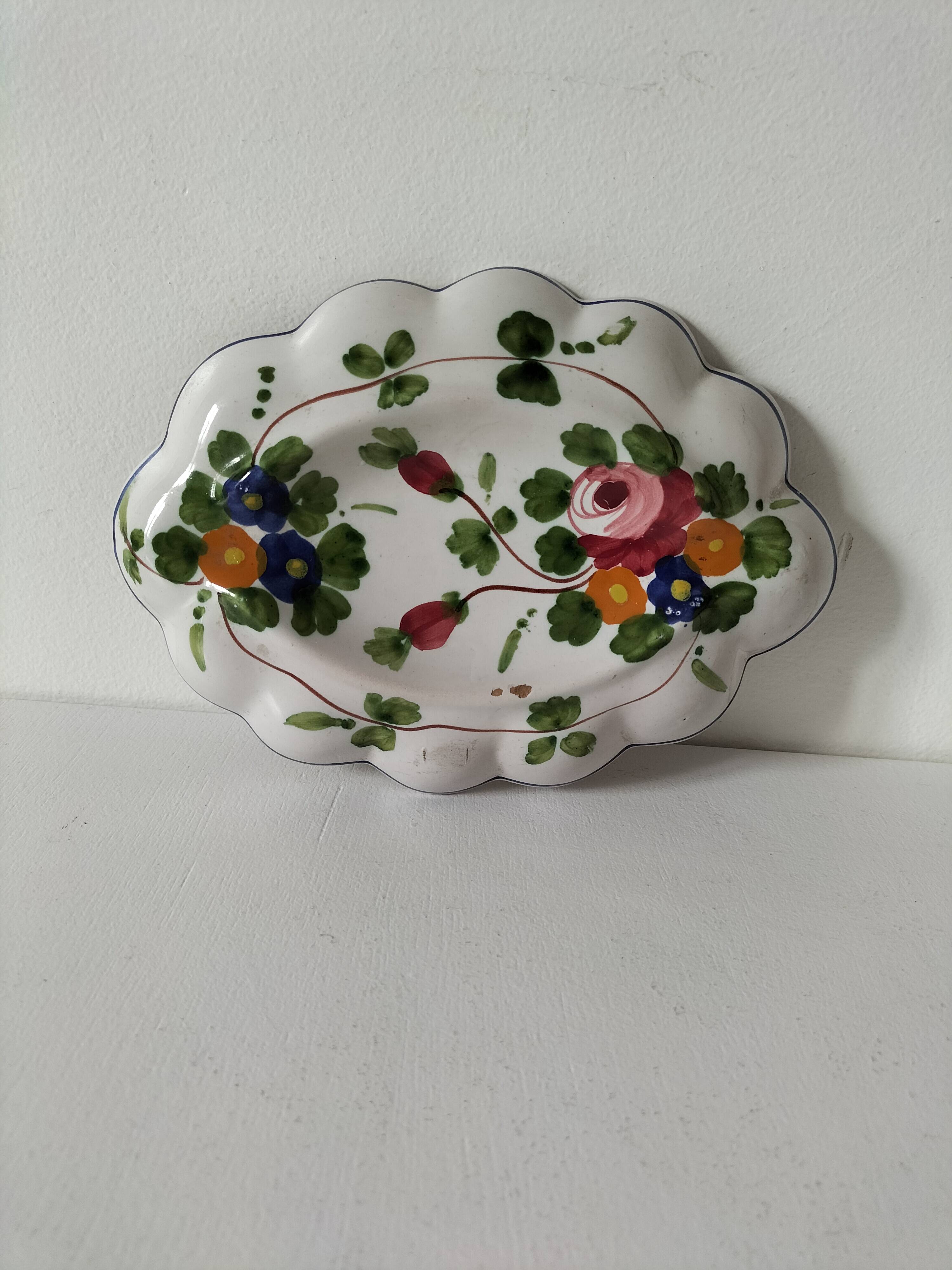Italian ceramic soap dish