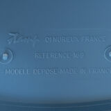Tabouret tamtam bleu stamp
