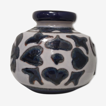 Vase West-Germany blue tones