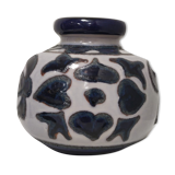 Vase West-Germany blue tones