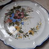 Old earthenware wall plates Bassano Italy floral decor