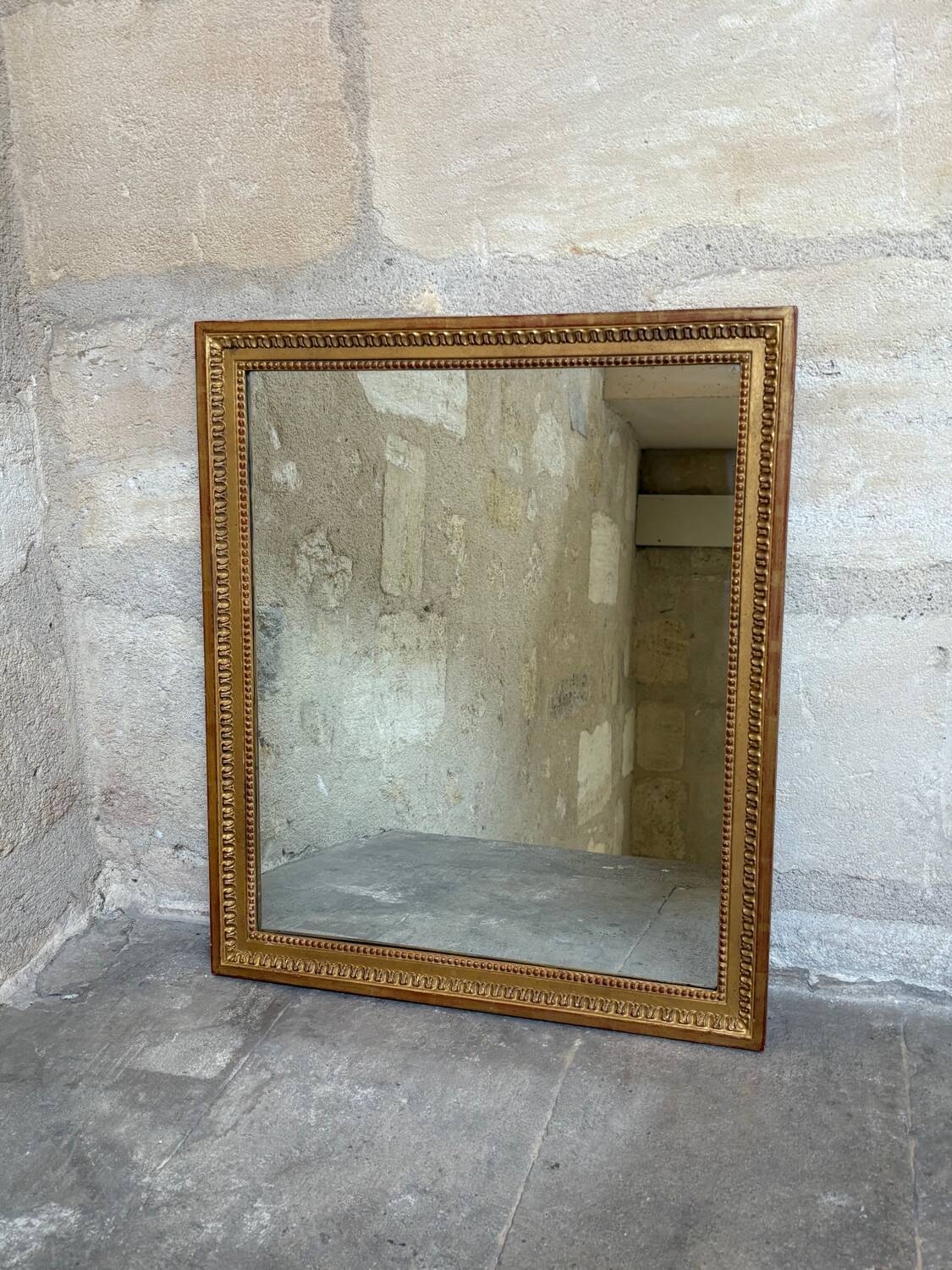Antique gilded mirror