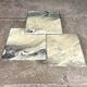Series of three nesting tables in green marble, 1970