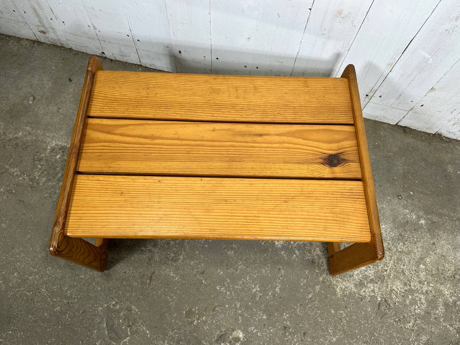 80s pine coffee table